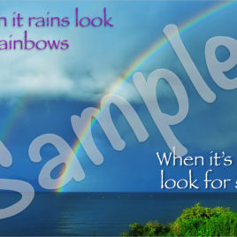 Rainbows Encouragement Card